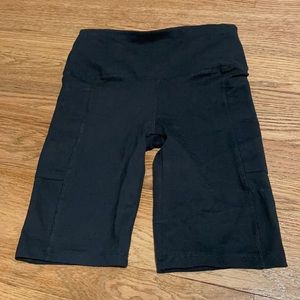 2nd pair of black biker shorts with a side pockets